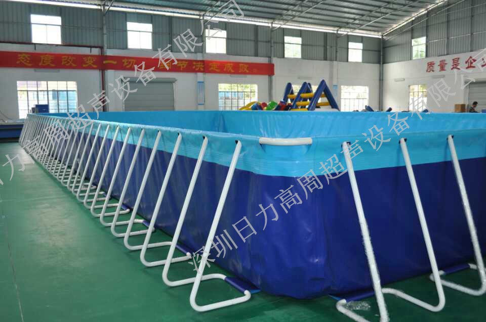 行走式帆布，支架泳池樣品